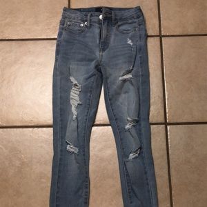 Aeropostale high rise ripped jeans